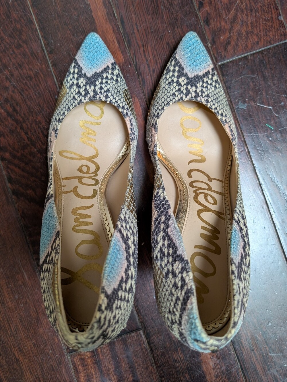Sam Edelman Hazel Snake Pump - Blue - Picture 9 of 9